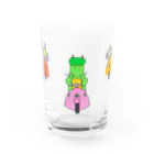 森図鑑の[森図鑑] 龍とハシビロコウとガマグチヨタカのツーリング Water Glass :front