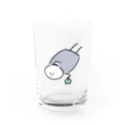 モゴモゴSHOPの起きれんのよ Water Glass :front