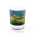 ac jungleの色彩豊かな自然風景 Water Glass :front