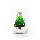 mkumakumaのニャンコの楽しいクリスマス Water Glass :front