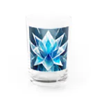 のんびりアート工房の氷のクリスタル Water Glass :front