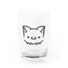 黒影研魔デス。のダメぬこ(しんぷるぶらっく) Water Glass :front