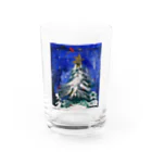 2oshareのキラキラツリー Water Glass :front