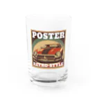 kazu_gのレトロスタイルポスター（自動車） Water Glass :front