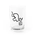 ゆーちゃんのおえかきの巳。(へび) Water Glass :front