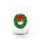 k-shopのクリスマスリース Water Glass :front