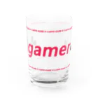 GAMEGAMEGAMEのILOVE GAME (pink) Water Glass :front