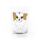 ハニーミルクのパピヨン Water Glass :front