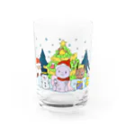 ブッディズムのほーはいさんクリスマス Water Glass :front