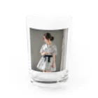 yusuke.shop1の物思いにふける女の子 Water Glass :front