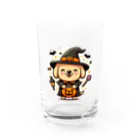 sakurafubukiのハロウィンワンコ・ランタンライトアップ Water Glass :front