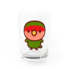 いんこ屋堂のコザクラインコ（ノーマル） Water Glass :front