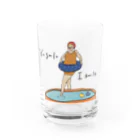 goods shop ''swimpool''のcalendar(August) Water Glass :front