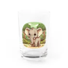 SAI.AI【ビンテージアニマル】のelephant【ビンテージアニマル】 Water Glass :front