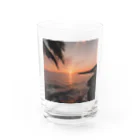 海外の景色たちの海外の夕焼け Water Glass :front