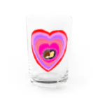 おにぎり堂のK and U Water Glass :front