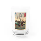 浮世絵屋の広重「冨二三十六景⑦　東都墨田堤」歌川広重の浮世絵 Water Glass :front