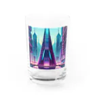 のんびりアート工房のサイバーパンク都市 Water Glass :front