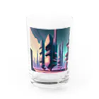 のんびりアート工房のサイバーパンク都市 Water Glass :front