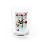 HiraHiraPaperのくろい花 Water Glass :front