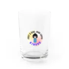 ポンキチはうすの着物大好き女の子 Water Glass :front