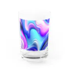 ポンキチはうすの波型模様 Water Glass :front