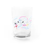 usabit.のぐっず屋さんの雨蜜ふぁるまロゴ Water Glass :front