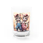 zhaoyushuangの可愛い子猫イラスト Water Glass :front