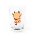 ゆづるの首を使わないキリン Water Glass :front