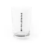 着る文字屋のアメリカンフットボール魂 Water Glass :front