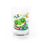 Shiba_IncのSleeping frogs(熟睡する蛙) Water Glass :front