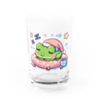 Shiba_IncのSleeping frogs(熟睡する蛙) Water Glass :front