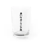 着る文字屋の車いすカーリング魂 Water Glass :front