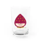 Tulippaのしかめっつらのいちごちゃん Water Glass :front