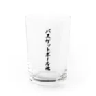 着る文字屋のバスケットボール魂 Water Glass :front