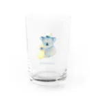 harappecoの生地のチェックするコアラ Water Glass :front