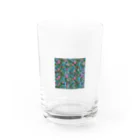 okura-hのおばあちゃんの柄シャツ Water Glass :front