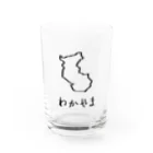 SIMPLE-TShirt-Shopのわかやま Water Glass :front