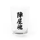 着る文字屋の陣屋魂 （地元魂） Water Glass :front