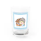 RISUTANの悲しいややおを励ますりすたん Water Glass :front