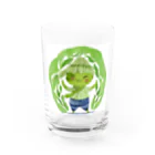 にんにんにんじゃの抹茶の小人 Water Glass :front