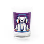 mellowのDJわんこ Water Glass :front