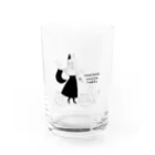 tukinami_tukikoの月並み月狐のシンプルデザイン Water Glass :front