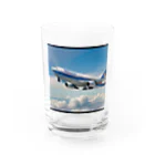 あかいはちのフィリピンの旅客機 Water Glass :front