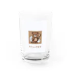 PORUPORU789の薪割りくまちゃん Water Glass :front