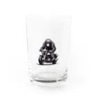 UEKIshopのバイクに乗ったゴリラ Water Glass :front