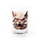 tyu0972の吠える猫 Water Glass :front