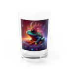 ilovefrogの宇宙の中に浮かぶベルツノガエル Water Glass :front
