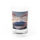 Pekotaroの富士 Water Glass :front