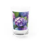 jmdapuwmdのあじさい Water Glass :front